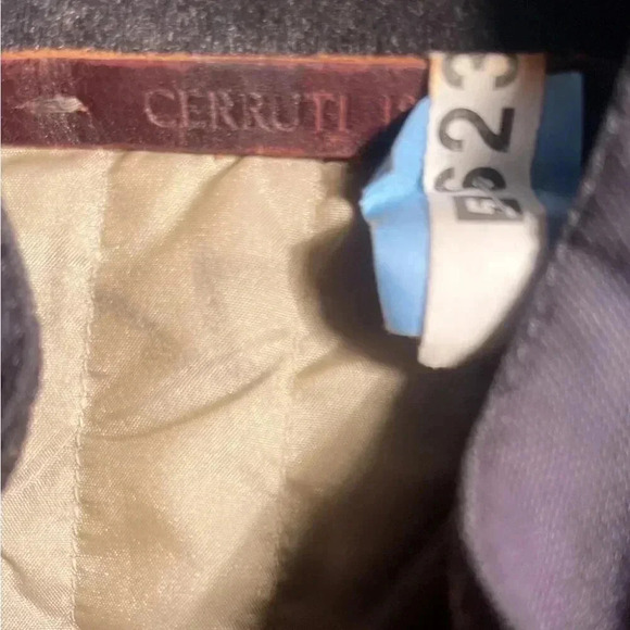 Cerruti 1881 snap closure lined stylish zippered pcket wool fall overcoat 49/USL - Picture 3 of 6